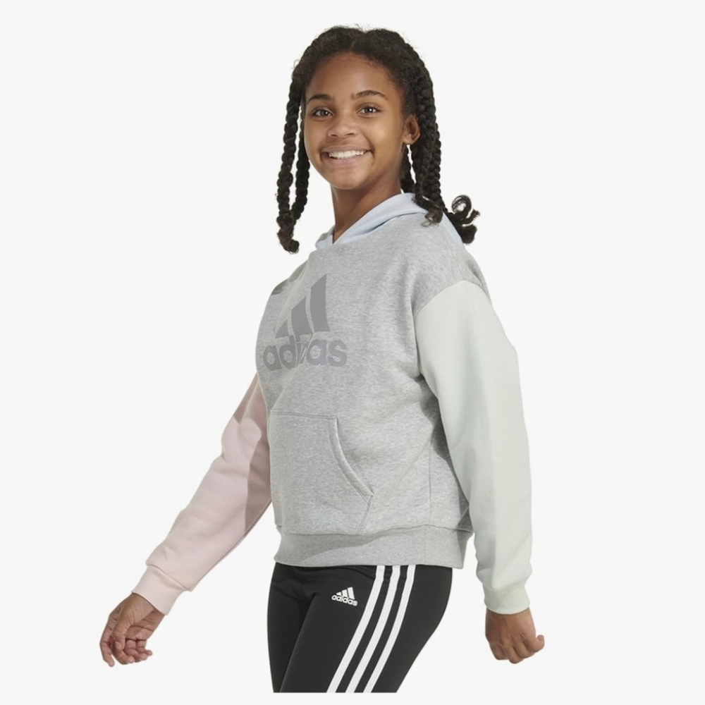 Adidas Kids' Multicolor Hoodie XL 16 Gray  Gree. Blue Pink Colorblock